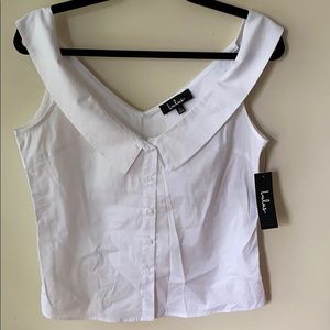 NWT Lulu’s Top with Chelsea Collar